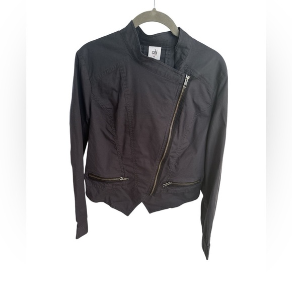 Cabi‎ Moto Twilight asymmetrical jacket gray Medium #3023 spring transitional - Picture 2 of 7